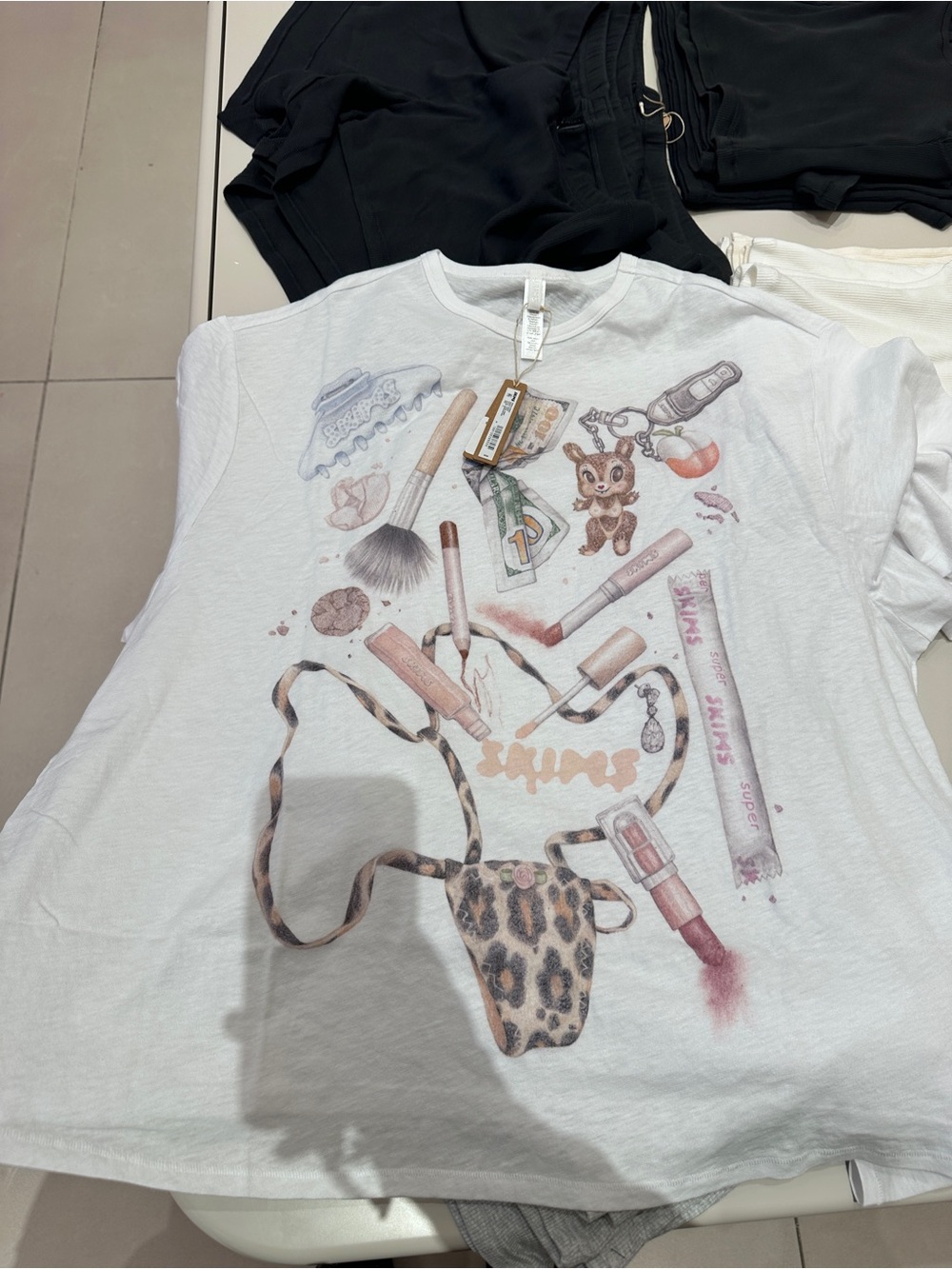 Skims limited edition Snow in my bag Oversized Tee, 2X